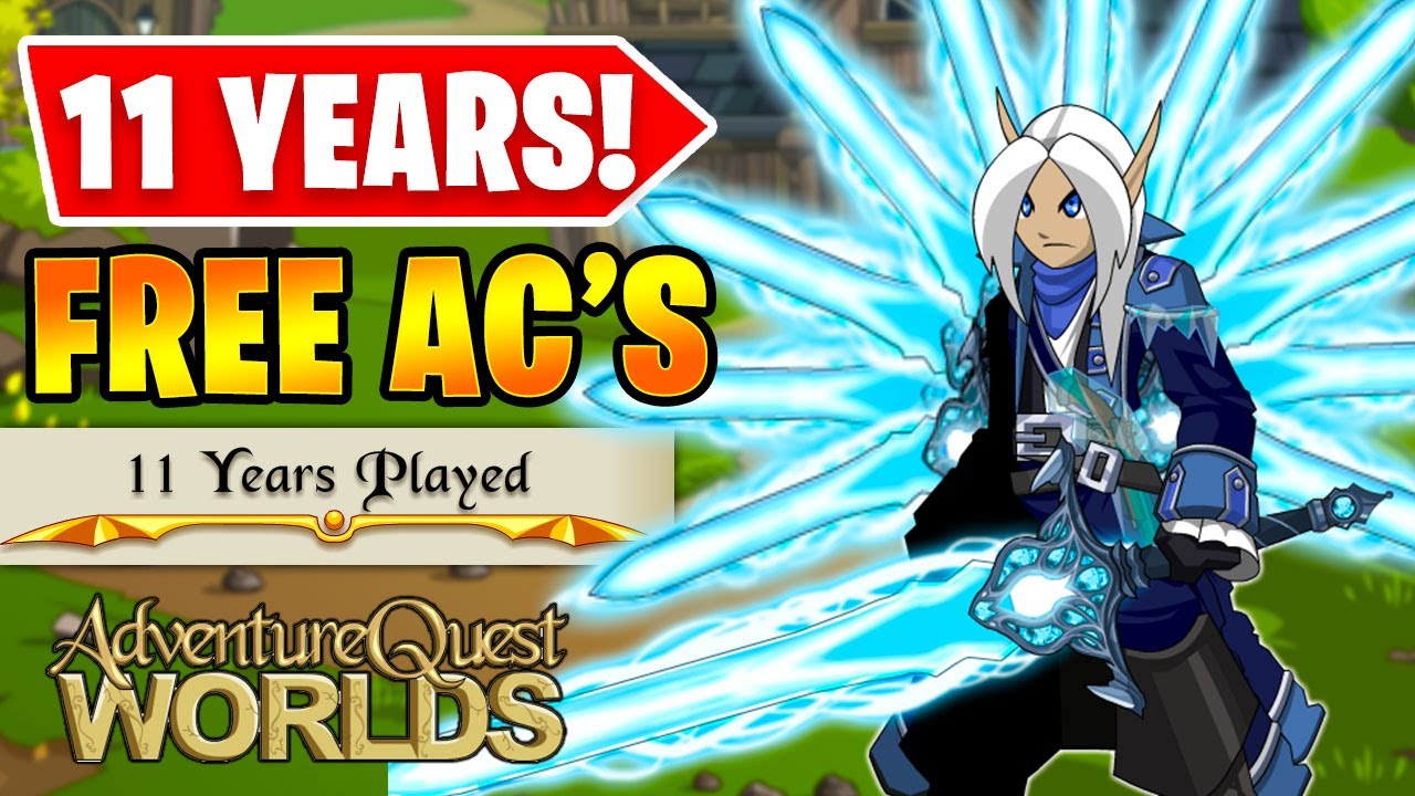 I've Played AQW for 11 YEARS! 1000 FREE Adventure Coins and Bonus Damage Weapons