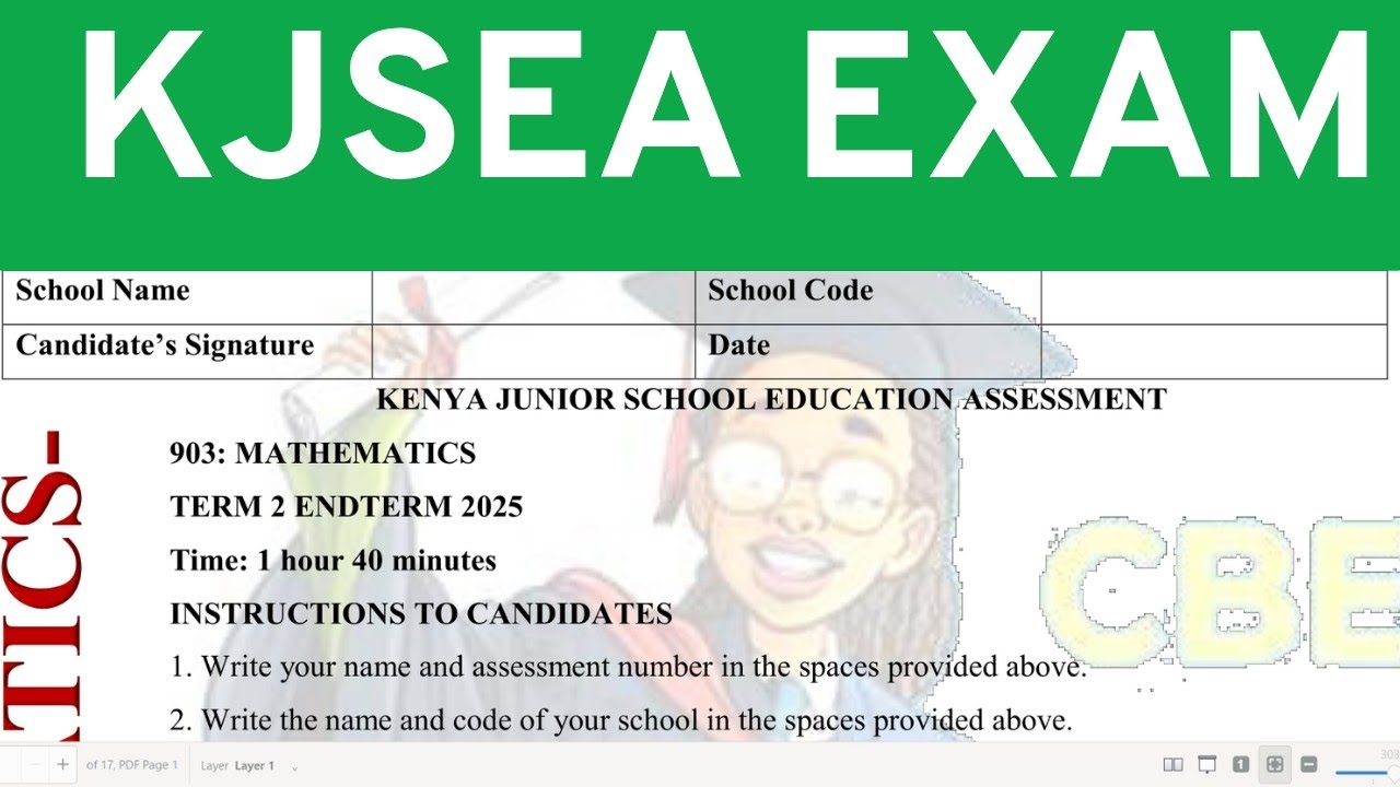 KJSEA MATHS REVISION | GRADE 9 | SECTION B