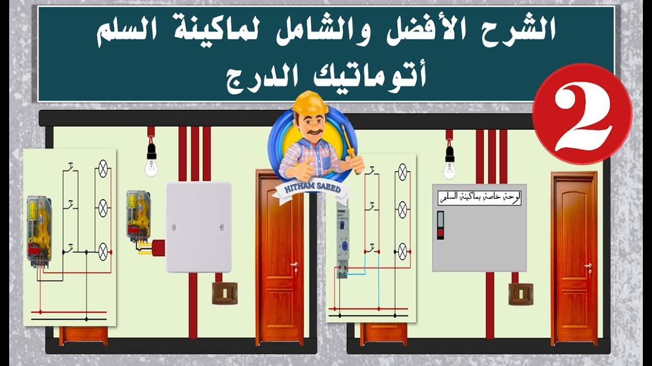 إنشاء شبكة كهرباء المنازل ل ماكينة السلم خطوة بخطوة . الجزء الثاني