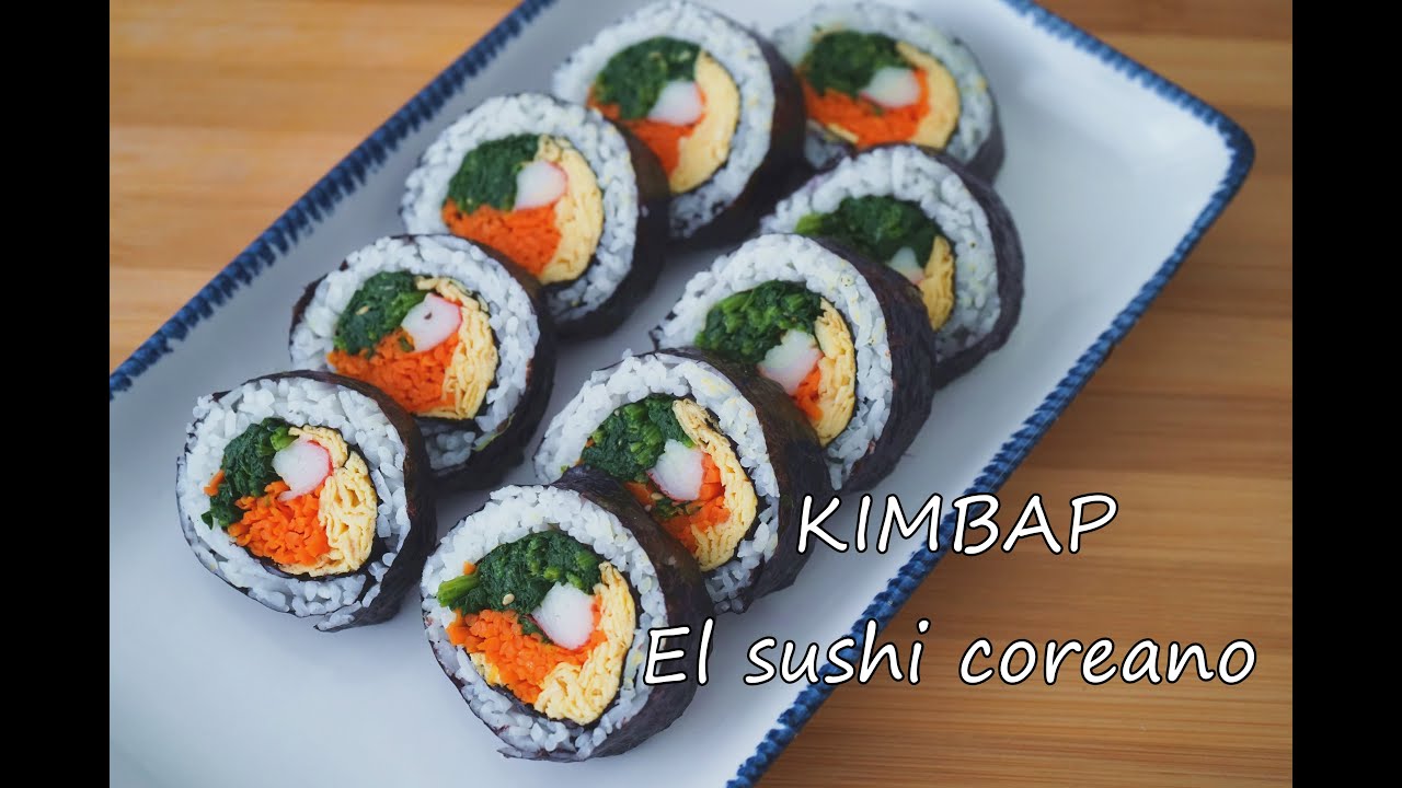Kimbap el sushi coreano/ receta coreana