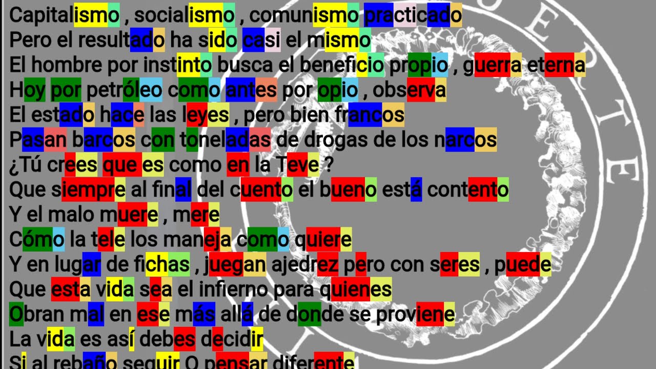 Canserbero - Un día en el barrio. Letra y RIMAS (Métrica - Estructura)