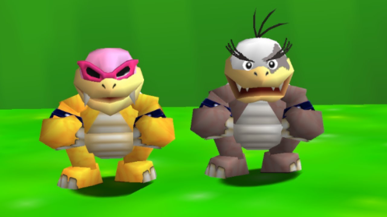 Morton Koopa Jr. and Roy Koopa in Mario 64 - Full Game 100% Walkthrough