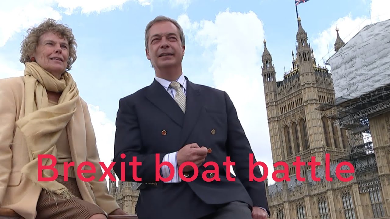 Nigel Farage and Sir Bob Geldof battle over Brexit on boats