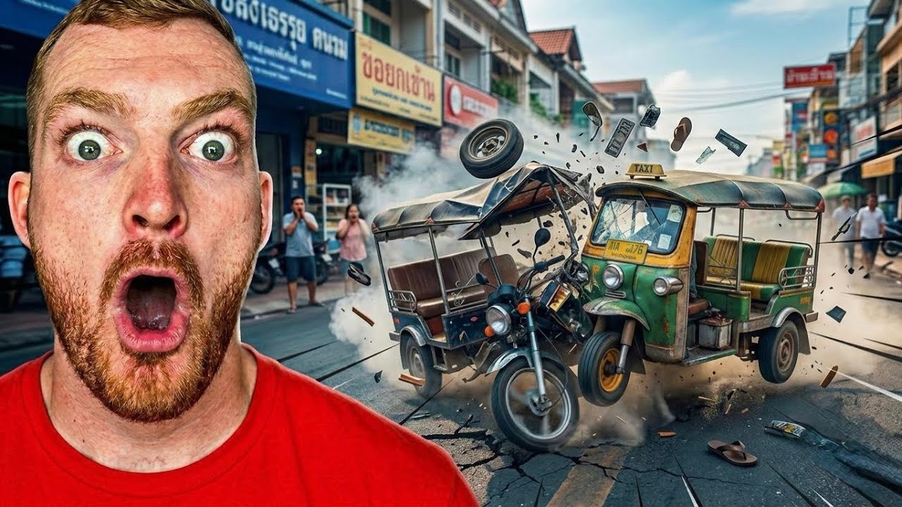 Я разбил свой тук-тук в Камбодже!