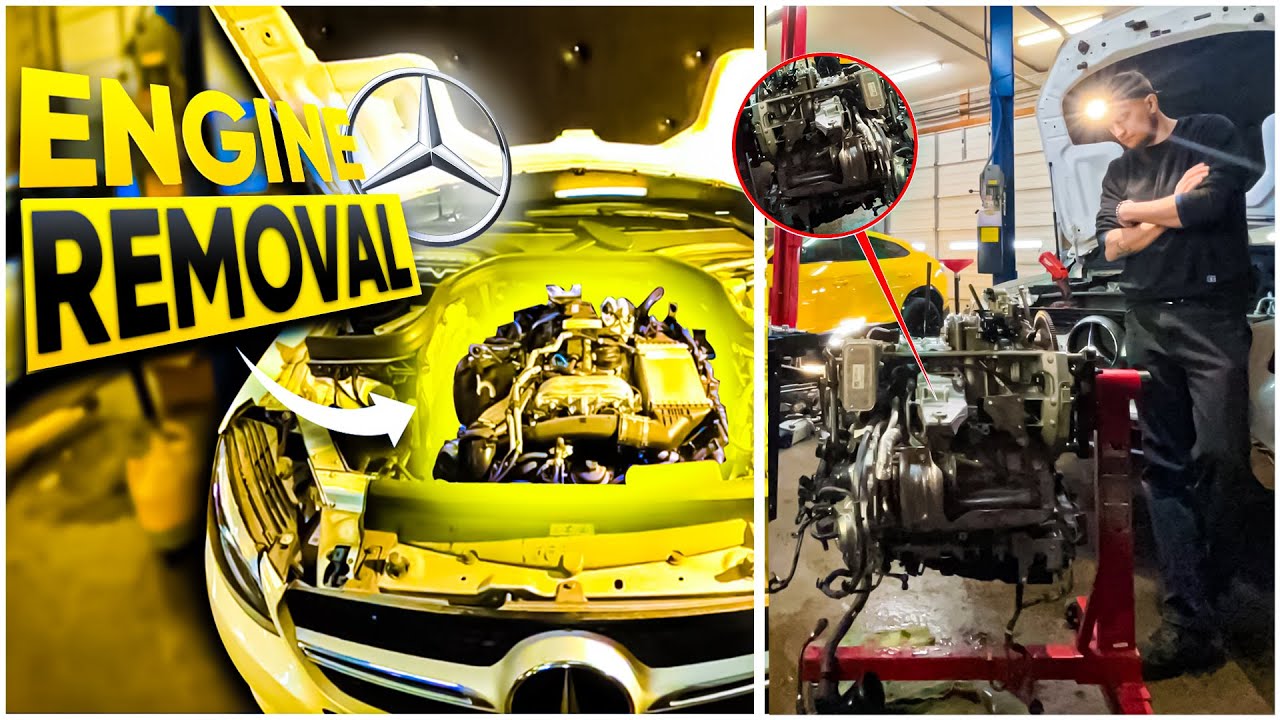 2018 Mercedes-Benz GLC300 4MATIC Engine removal / only engine (hydro lock)