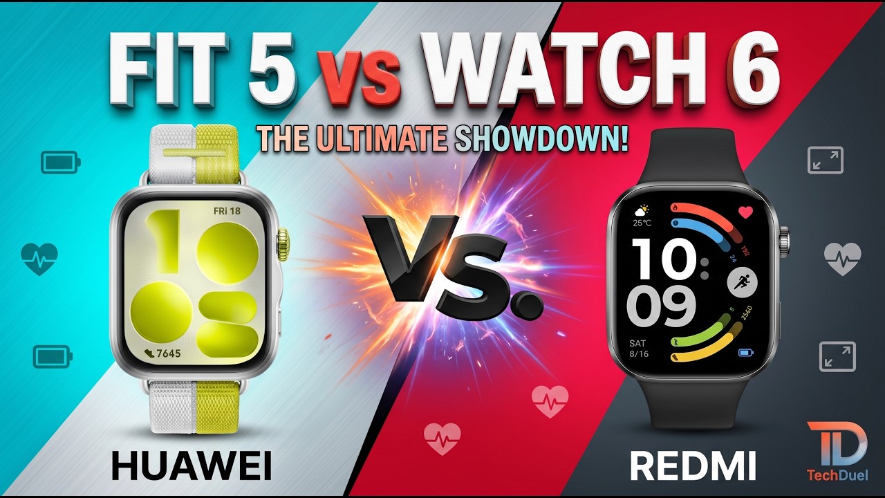 Huawei Watch Fit 5 vs Redmi Watch 6 &ndash; Full Specs Comparison