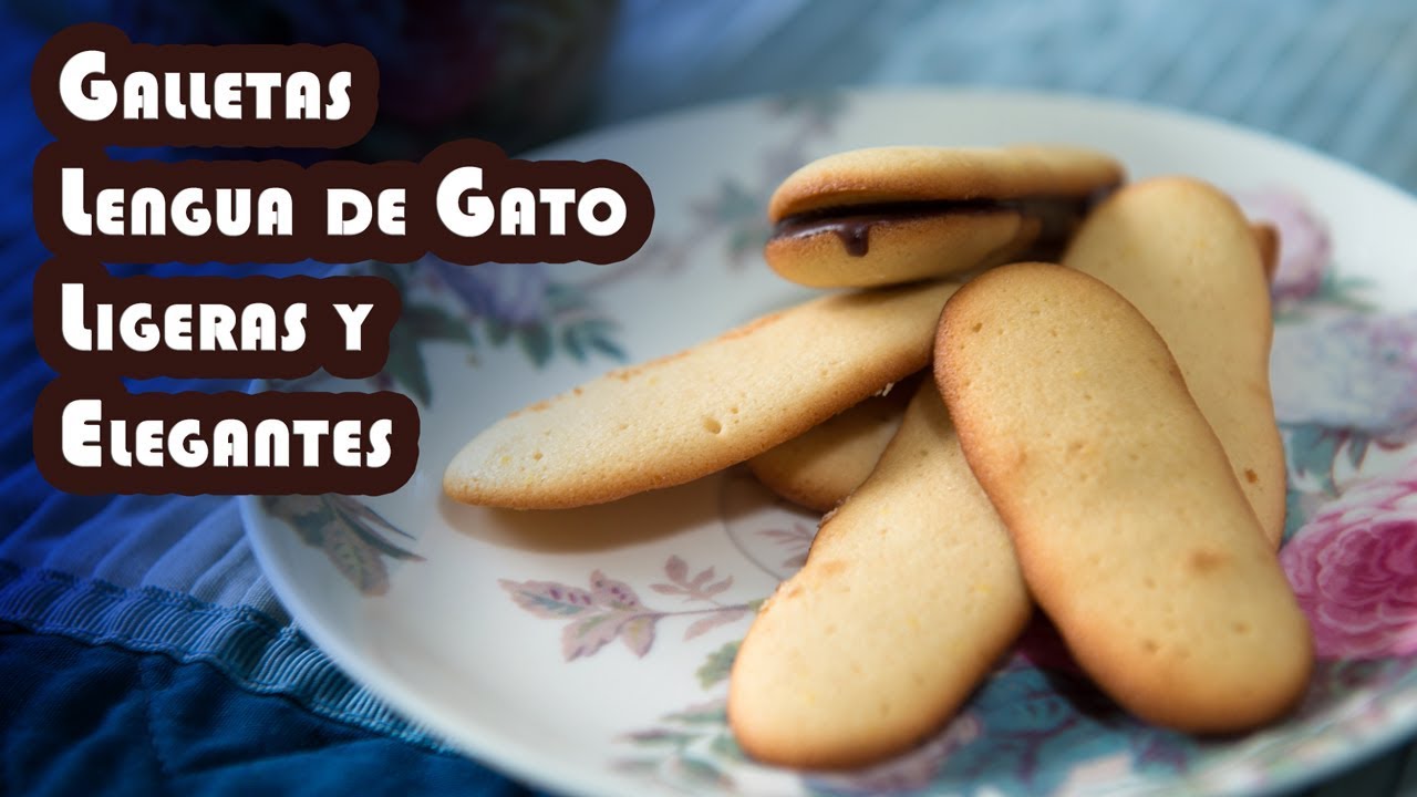 Receta Galletas Lengua de Gato Ligeras y Elegantes