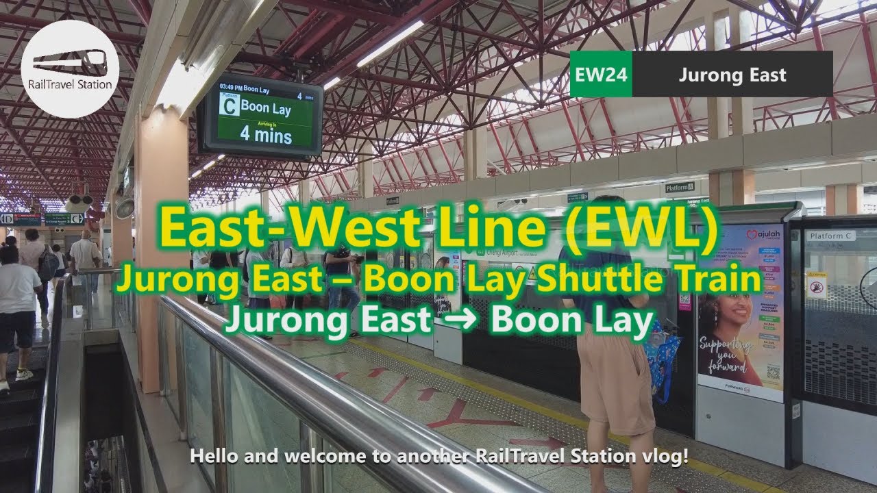 SMRT EWL Jurong East-Boon Lay Shuttle Train 🇸🇬🚆 WRONG DIRECTION! [2024 EWL Major Breakdown]