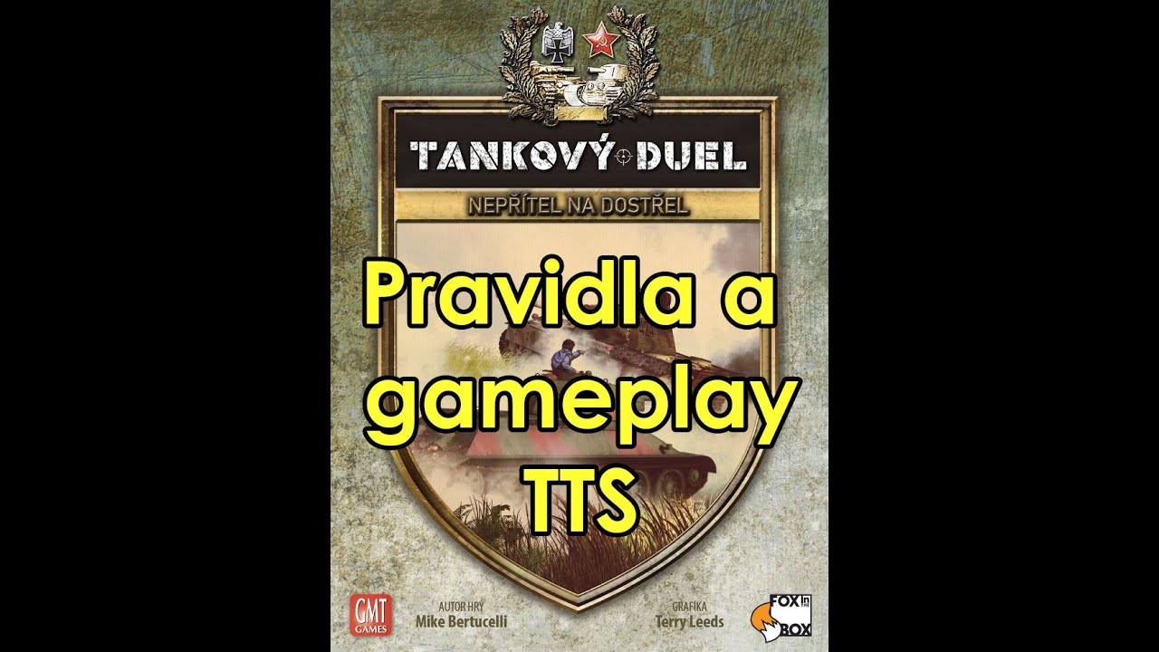Pravidla a gameplay deskové hry Tankový duel: Nepřítel na dostřel., TTS