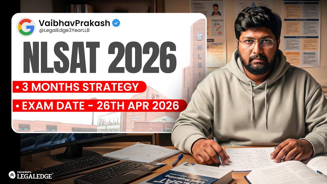 NLSAT 2026 | 3-Month Preparation Strategy | Vaibhav sir