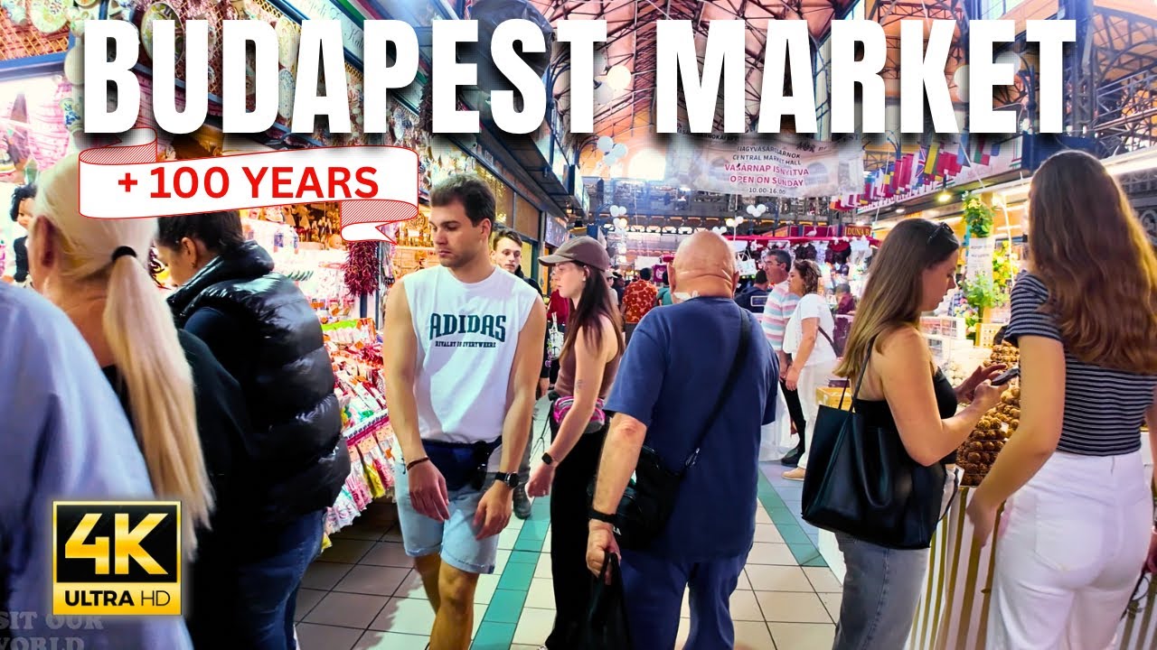 🇭🇺🍲 $4 FOOD CHALLENGE,  Budapest's Central Market Hall! 💰🍢 Budapesti Központi Vásárcsarnok, HUNGARY