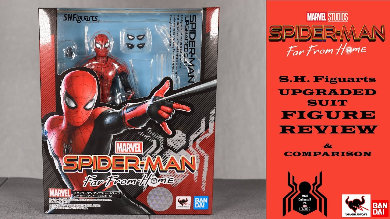 Обзор и сравнение фигурок Marvel SPIDER-MAN FAR FROM HOME UPGRADED SUIT от SH Figuarts