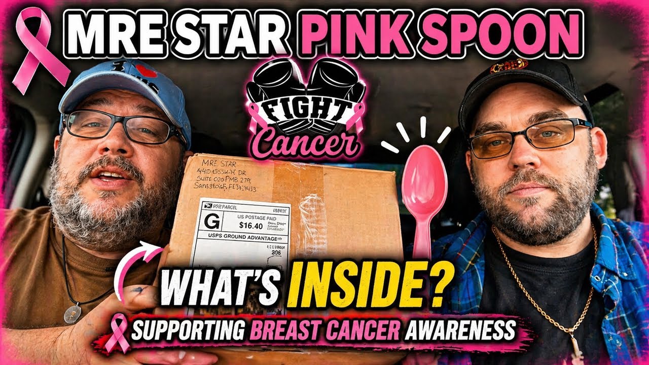 MRE Star Pink Spoon Review | Ready-to-Eat Meals & Support Breast Cancer Awareness!