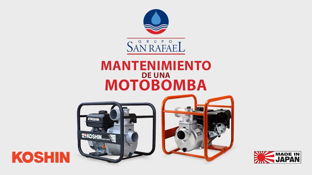 Mantenimiento de Motobombas Koshin