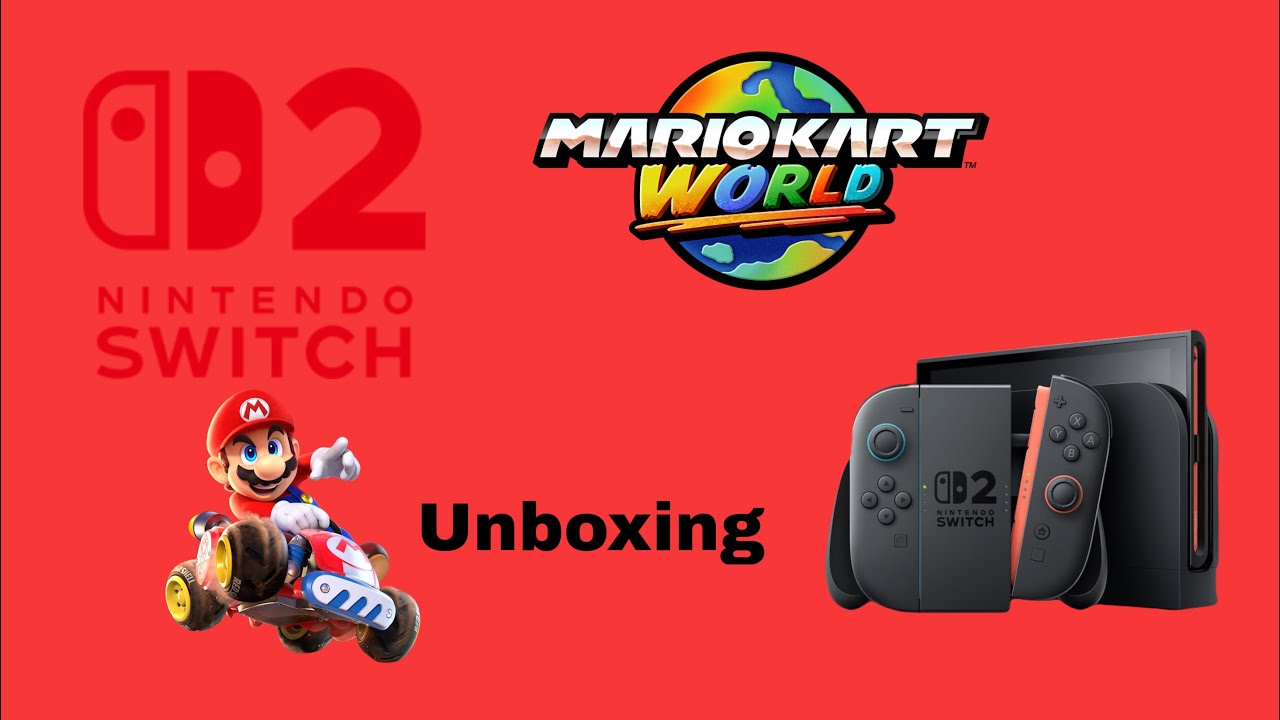 Unboxing de La Nintendo Switch 2 Con Mario Kart World