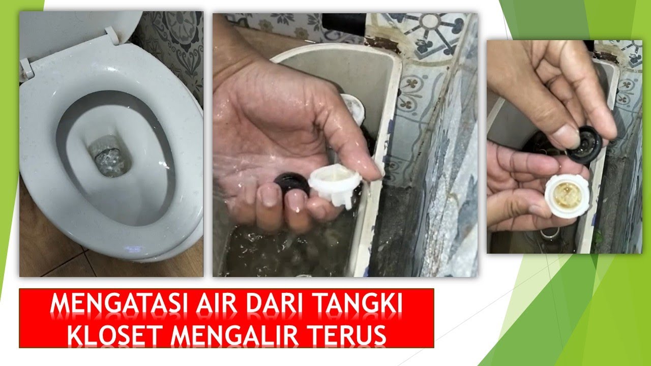 cara mengatasi air kloset mengalir terus #kloset #toilet #education