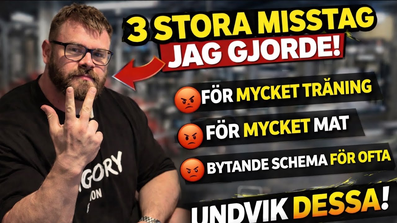 3 MISSTAG JAG GJORDE , SOM DU SKA UNDVIKA