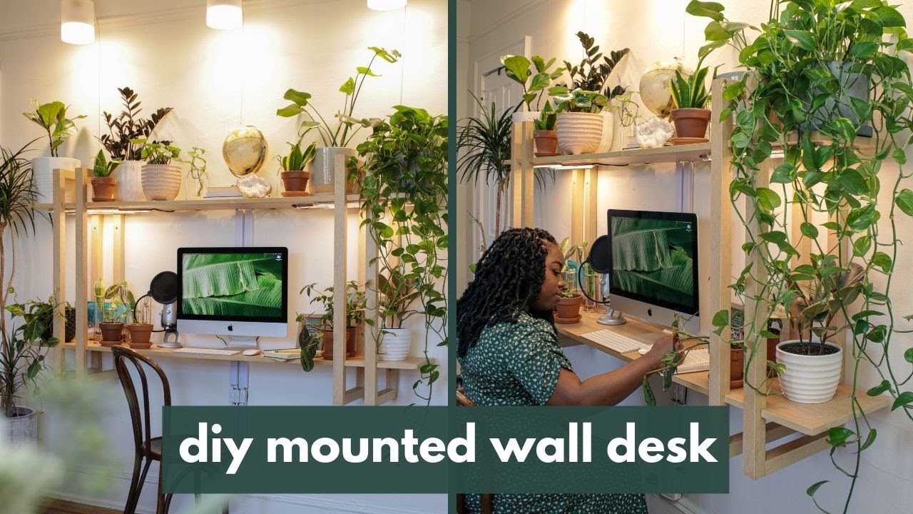 Custom Plant Stand Wall Desk