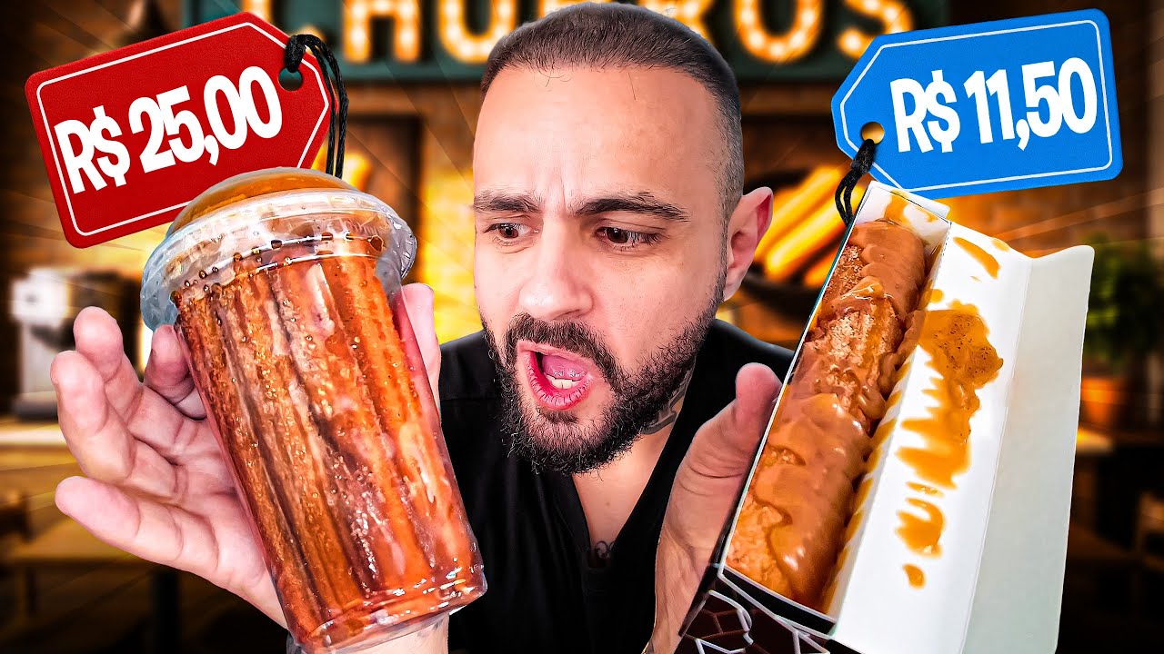 CHURROS ESPANHOL Vs CHURROS BRASILEIRO, QUAL É O MAIS GOSTOSO? | Provando Delivery