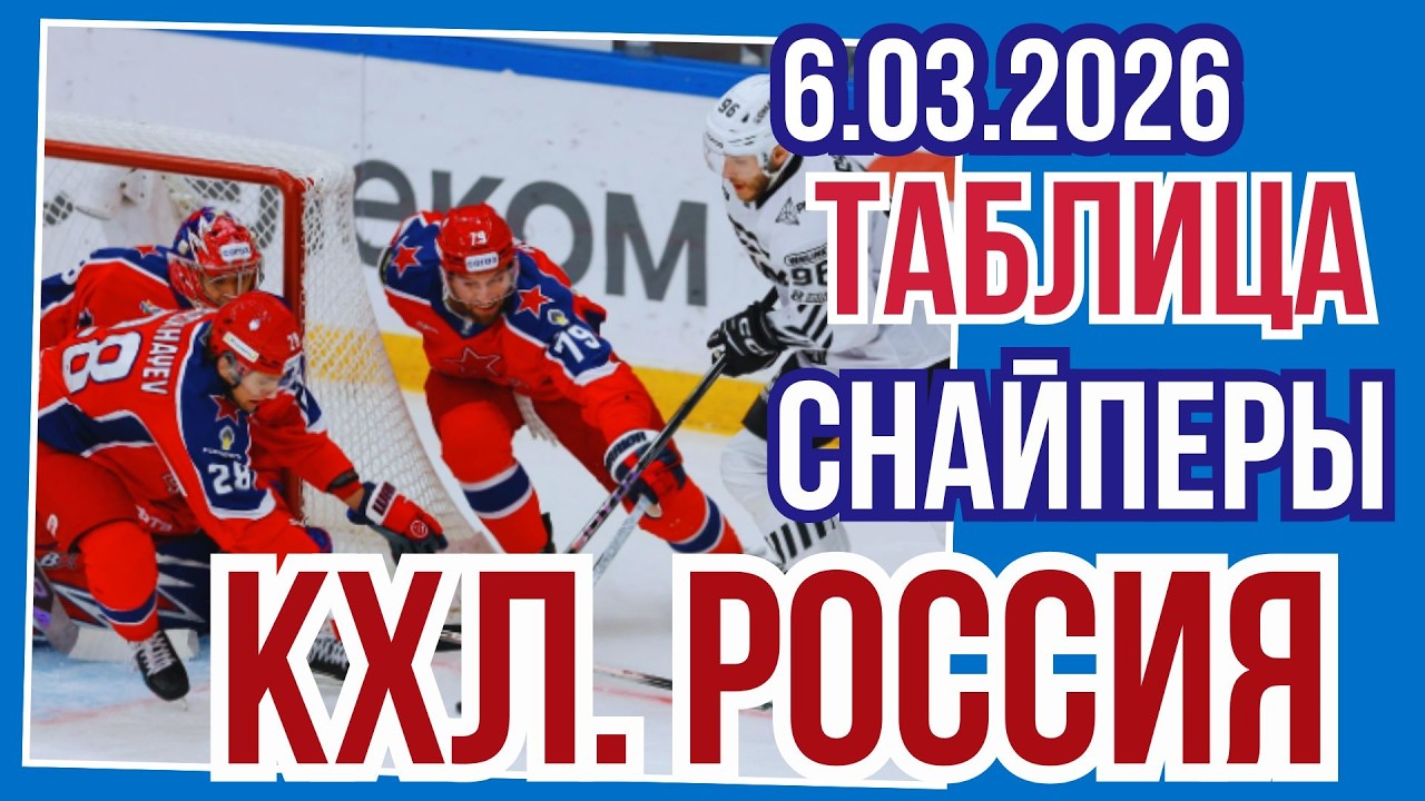 ОБЗОР. хоккей. FONBET Чемпионат КХЛ 2025/2026   6.03.26