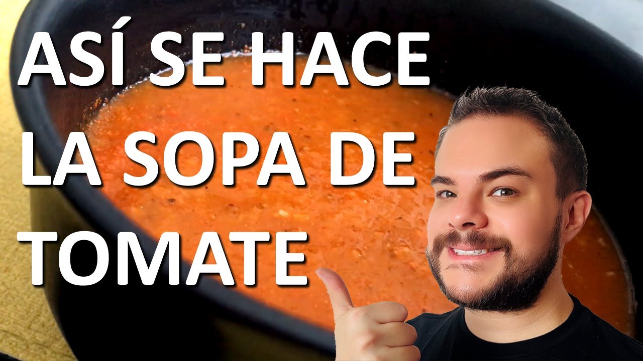 Sopa de Tomate para Chuparse los Dedos, con Sandwiches de Queso