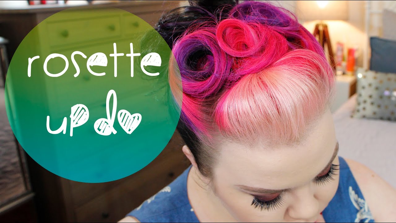 Rosette Updo | Alternative to Victory Rolls Hair Tutorial