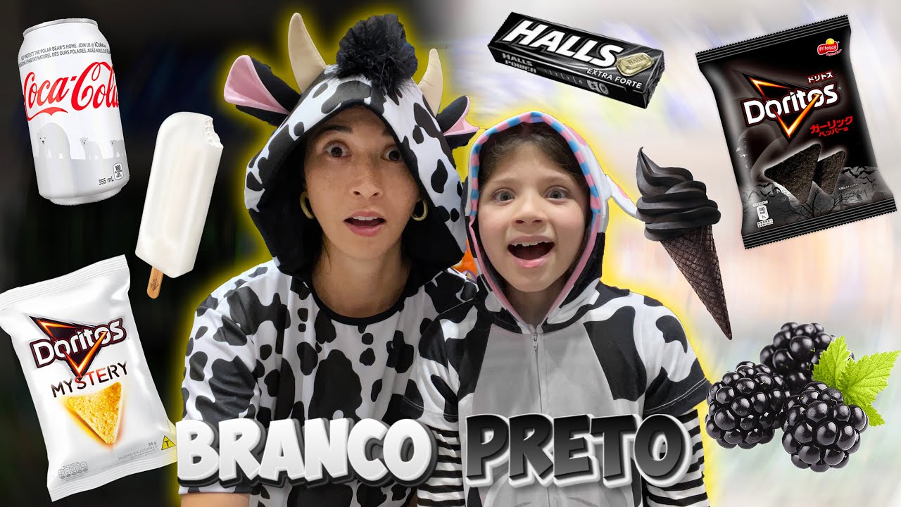 ★ PEGAMOS TUDO BRANCO E PRETO VESTIDAS DE VAQUINHAS ★