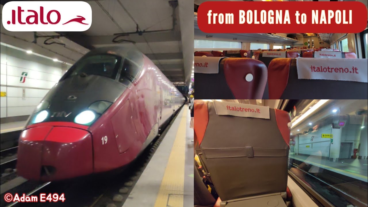 #ONBOARD ITALO TRENO [AGV575] da BOLOGNA C.LE a NAPOLI C.LE in ambiente SMART!