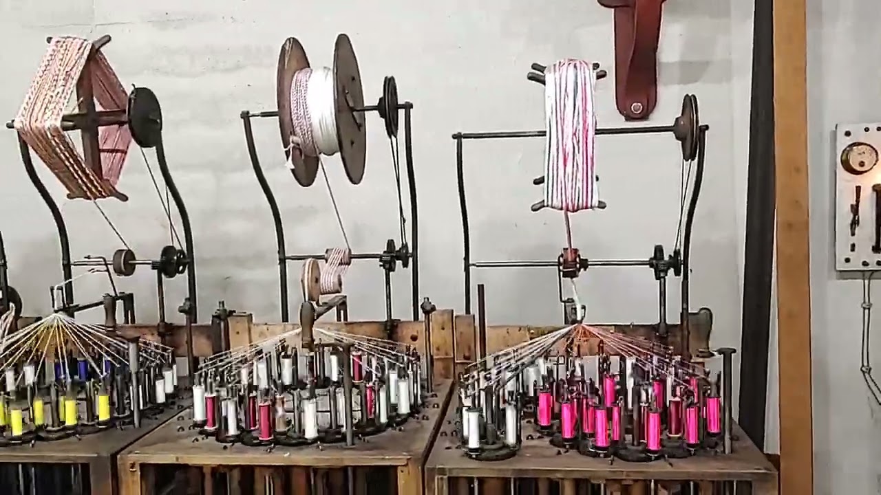 A braiding machine, Mus'Energie Ambert, France
