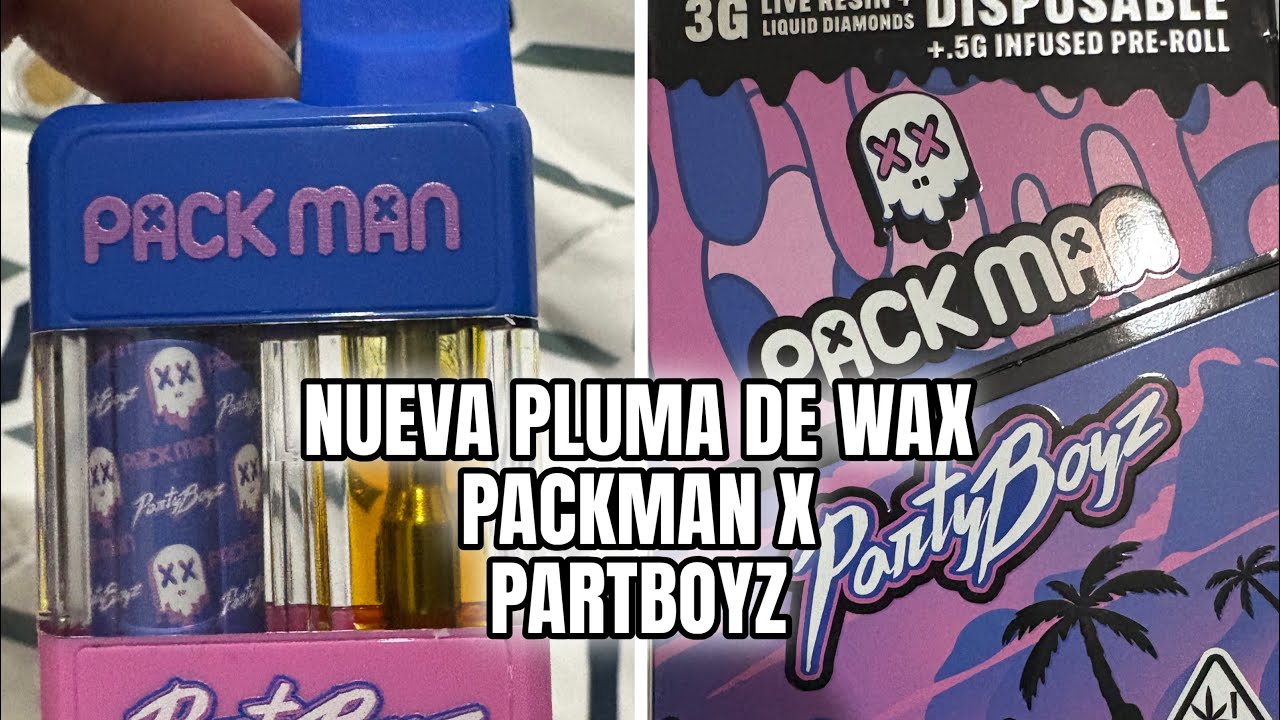 PROBANDO NUEVA PLUMA DE WAX PACKMAN X PARTYBOYZ BUBBLEGUM DIESEL 3G, NEW PACKMAM X PARTYBOYZ 3g