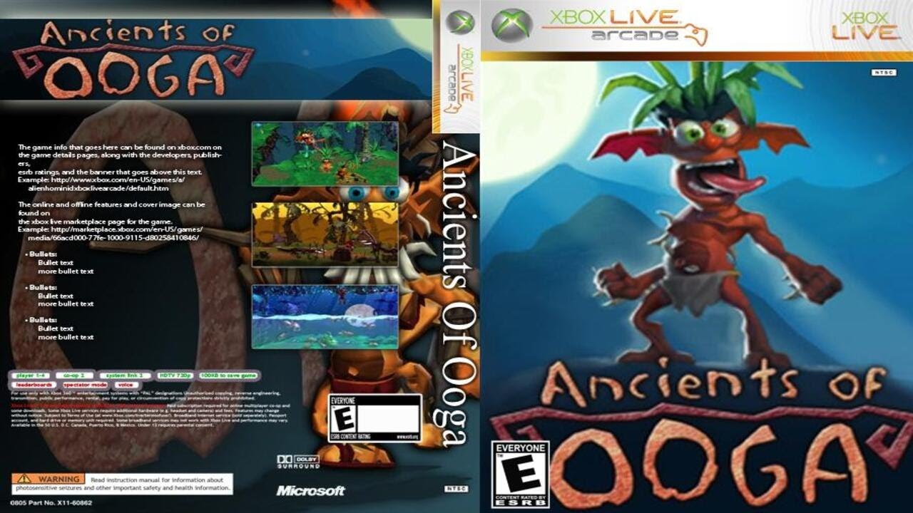 Ancients of Ooga (2010)  - Full Gameplay | XBOX 360 ARCADE  |   UHD | 4K |