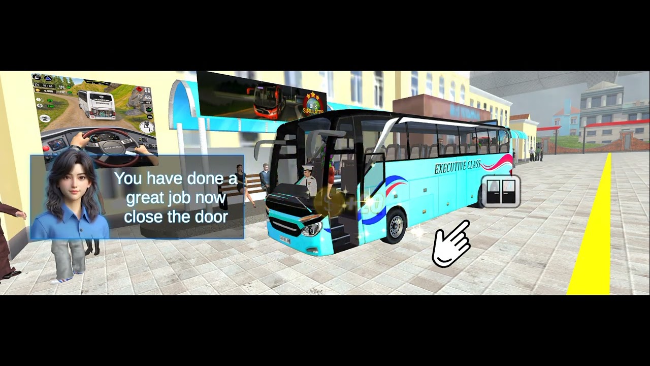 euro coach bus simulator 😱🚌 || new coach bus simulator part- Android gameplay #game #viral 