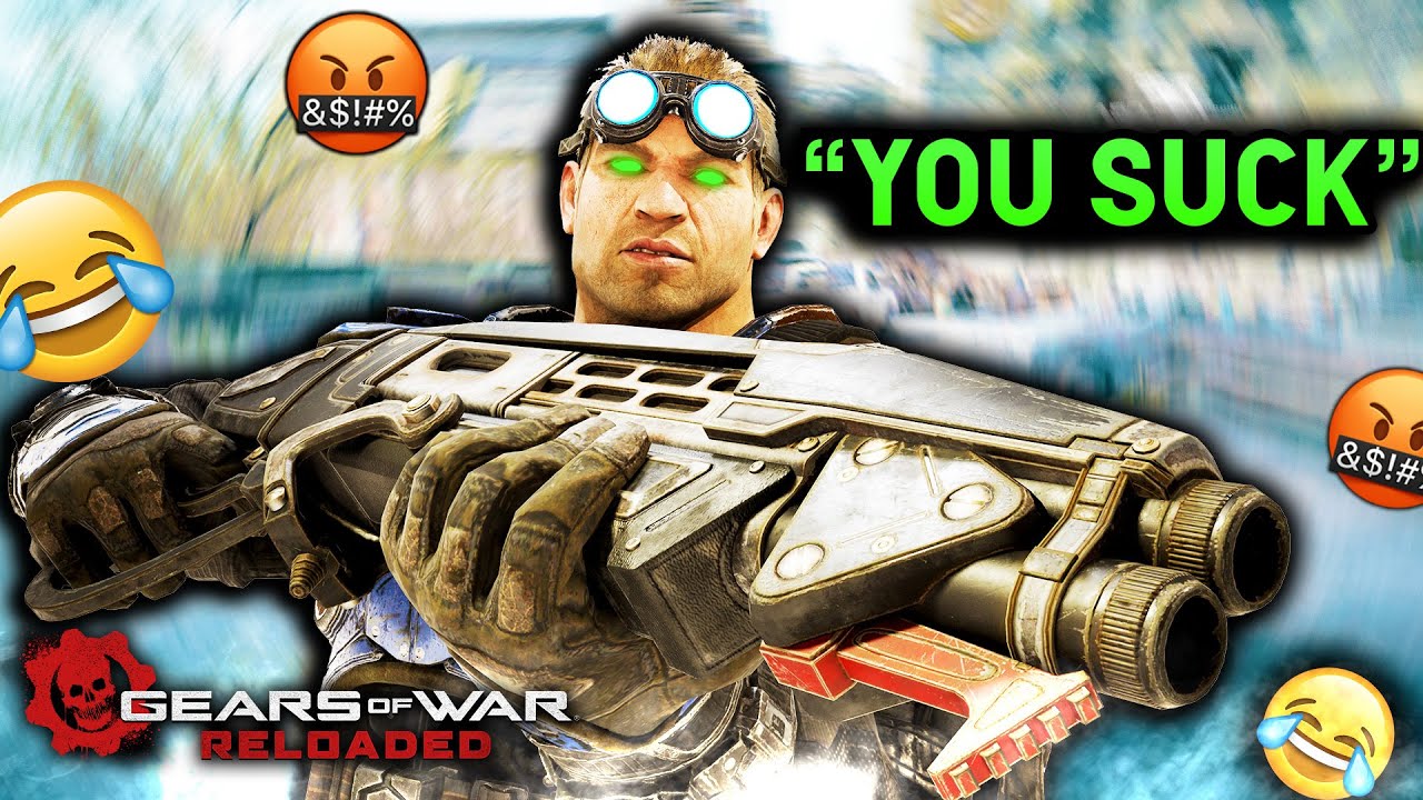 The #1 𝗧𝗥𝗔𝗦𝗛 𝗧𝗔𝗟𝗞𝗘𝗥 made him break his setup...😲 - Gears of War Reloaded