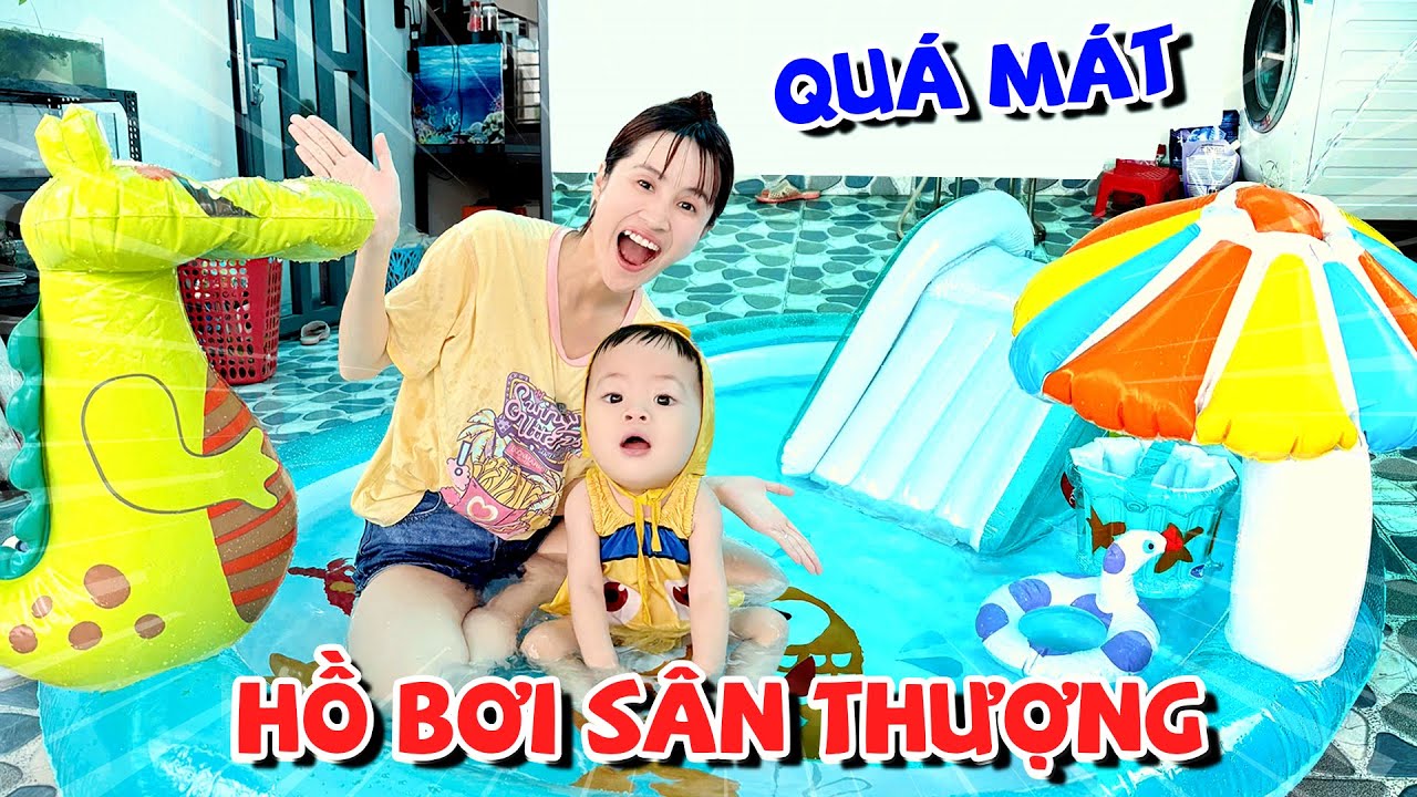 LÀM HỒ BƠI TRÊN SÂN THƯỢNG CHO ZINO GIẢI NHIỆT MÙA HÈ - VÊ VÊ CHANNEL