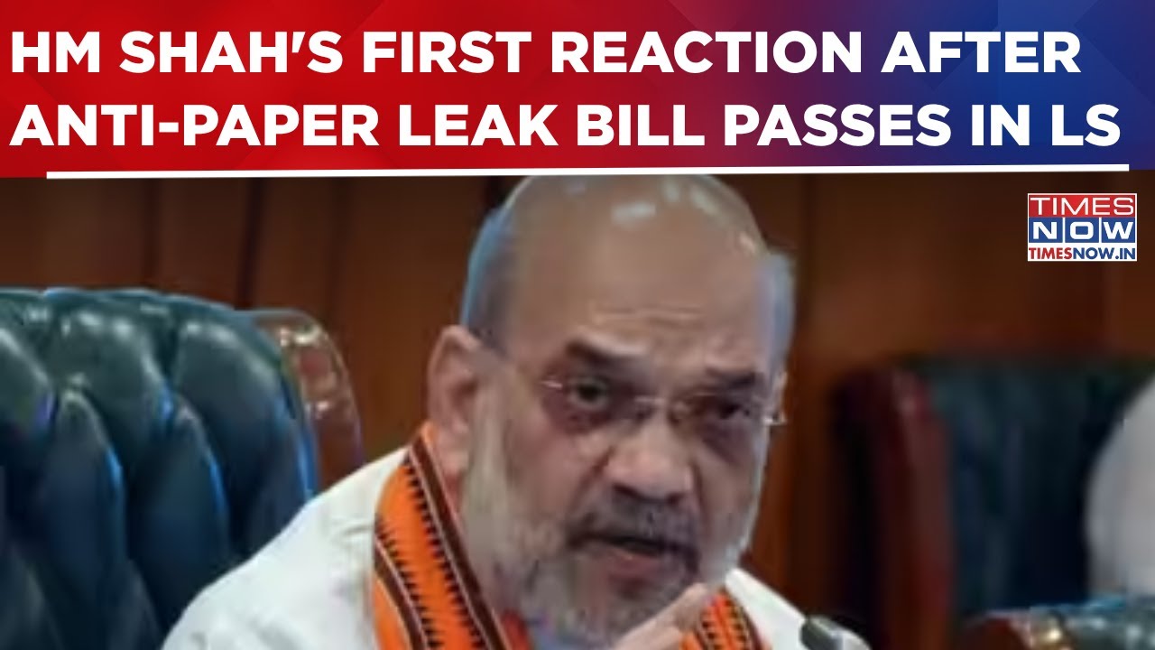 Home Minister Amit Shah Congratulates Students After Anti-Paper Leak Bill Passes In Lok Sabha