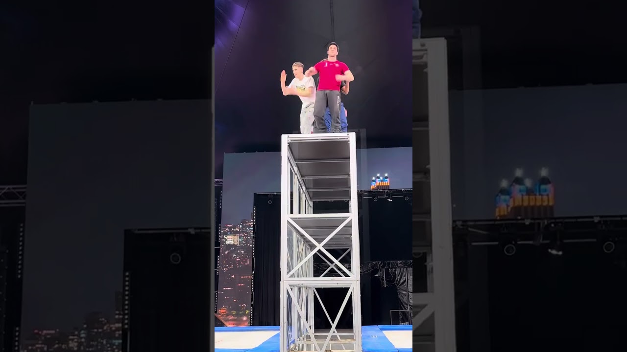 Da Capo Aschaffenburg 2024 Richter Kevin Walltramp show rehearsal with the dancers