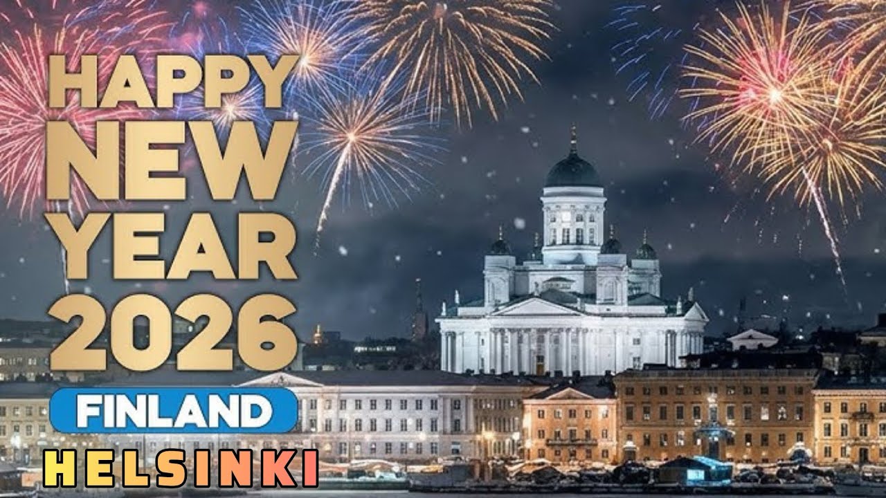 2026 New Year Celebrations In Helsinki Finland ❤️😍Pakistani Student in Finland
