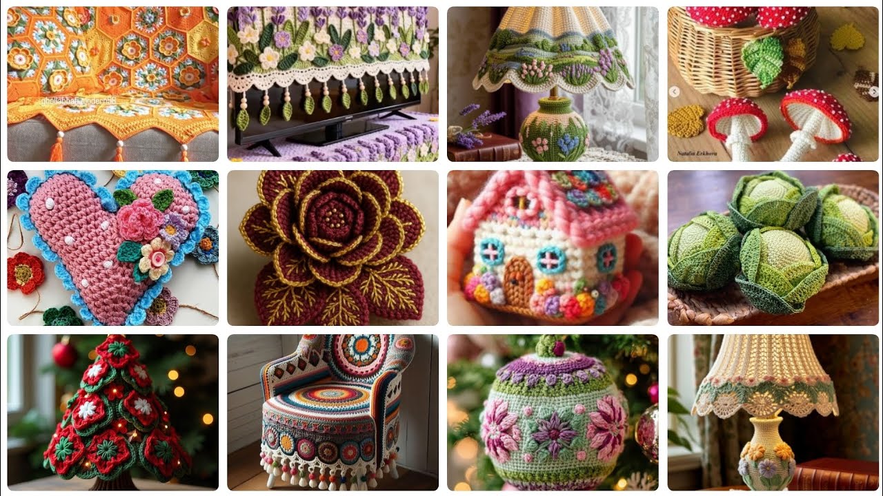 Stunning and beautiful hand crochet pattern ideas for home decor 