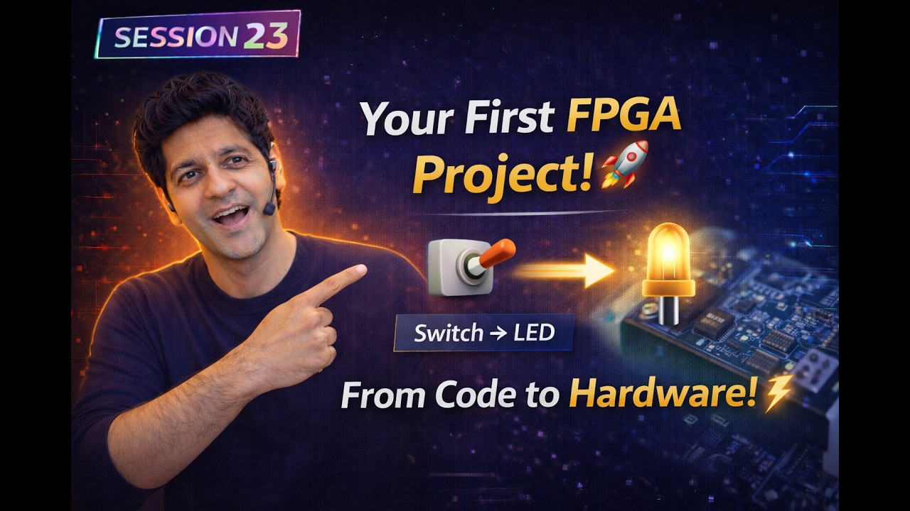 2️⃣3️⃣~ VHDL Project 1: Switch & LED Interface on FPGA | Quartus Prime Tutorial