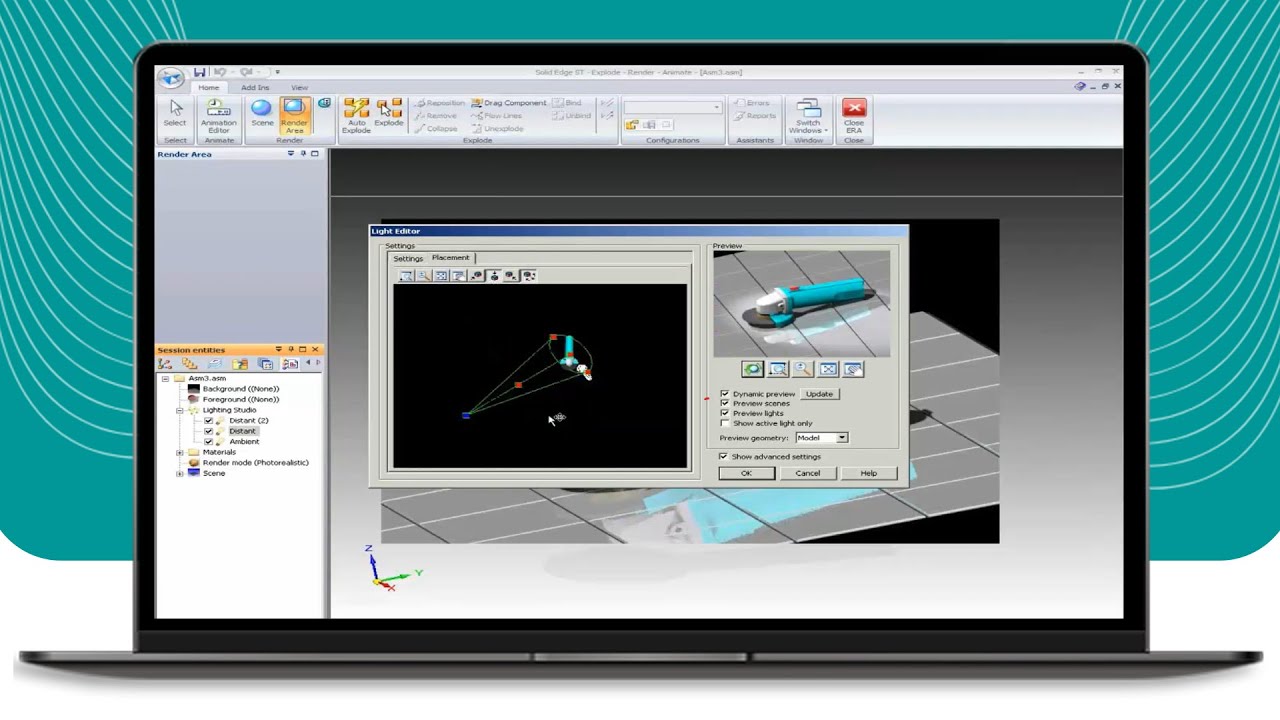 How to Create Realistic Renders in Solid Edge? - Tutorial - PROLIM Lunchbyte