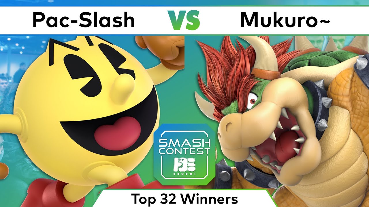 Smash Contest: DoKomi 2023 - Pac-Slash (Pac-Man) Vs. Mukuro~ (Bowser) - Top 32 Winners