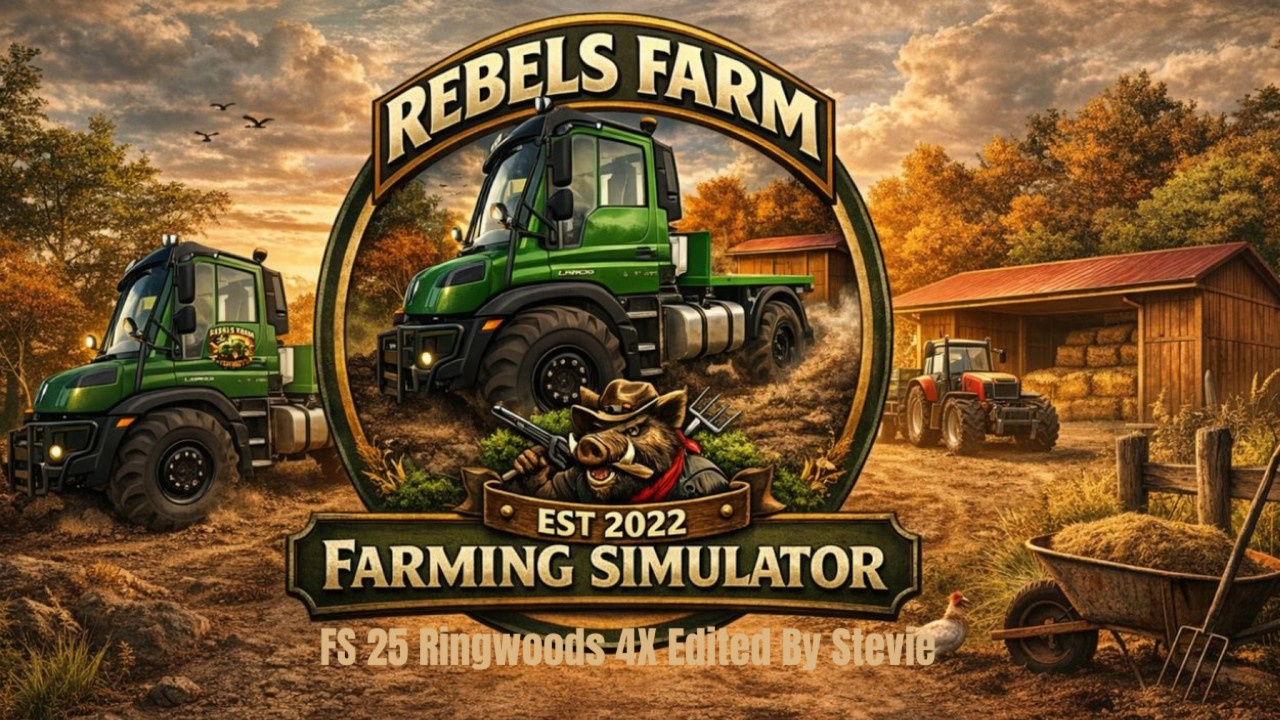 FS25 Ringwoods 4X Edited By Stevie a whole lot of machines in the field