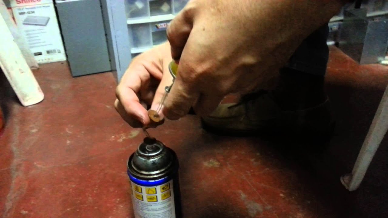 How to refill  and repressurized WD40?