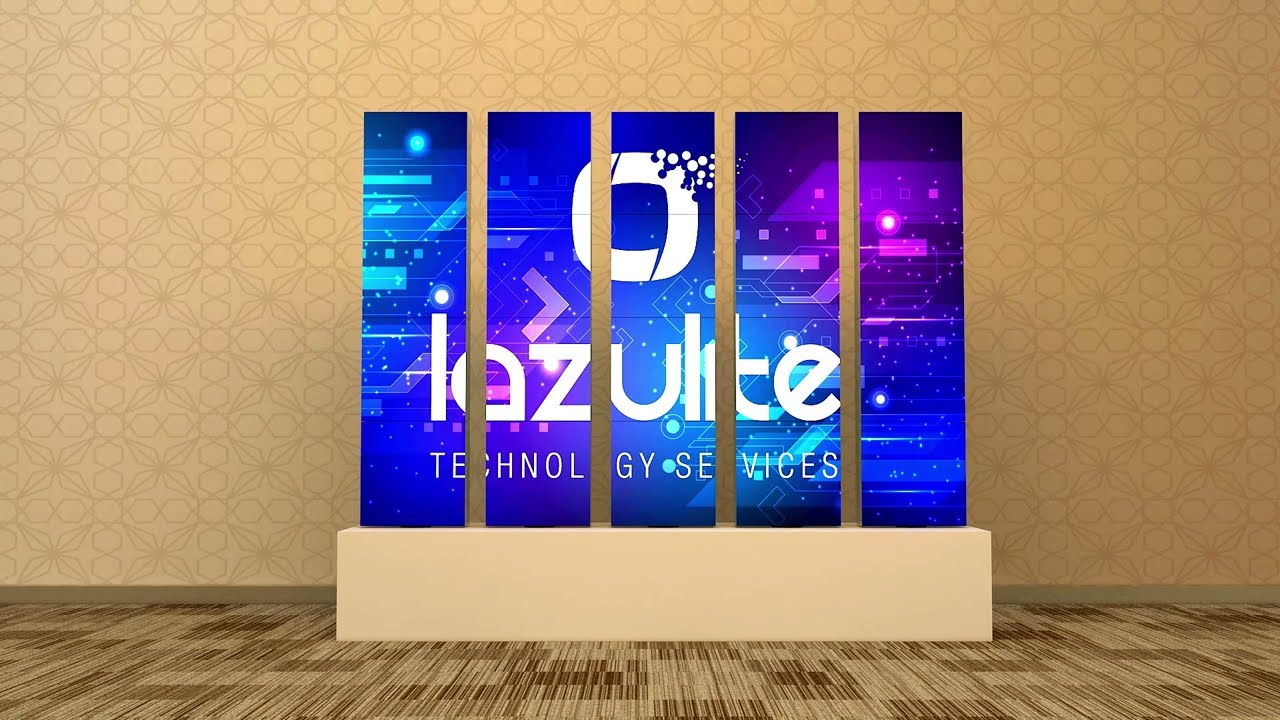 Kinetic Rotating LED Pillars - An artistic experiential Marketing