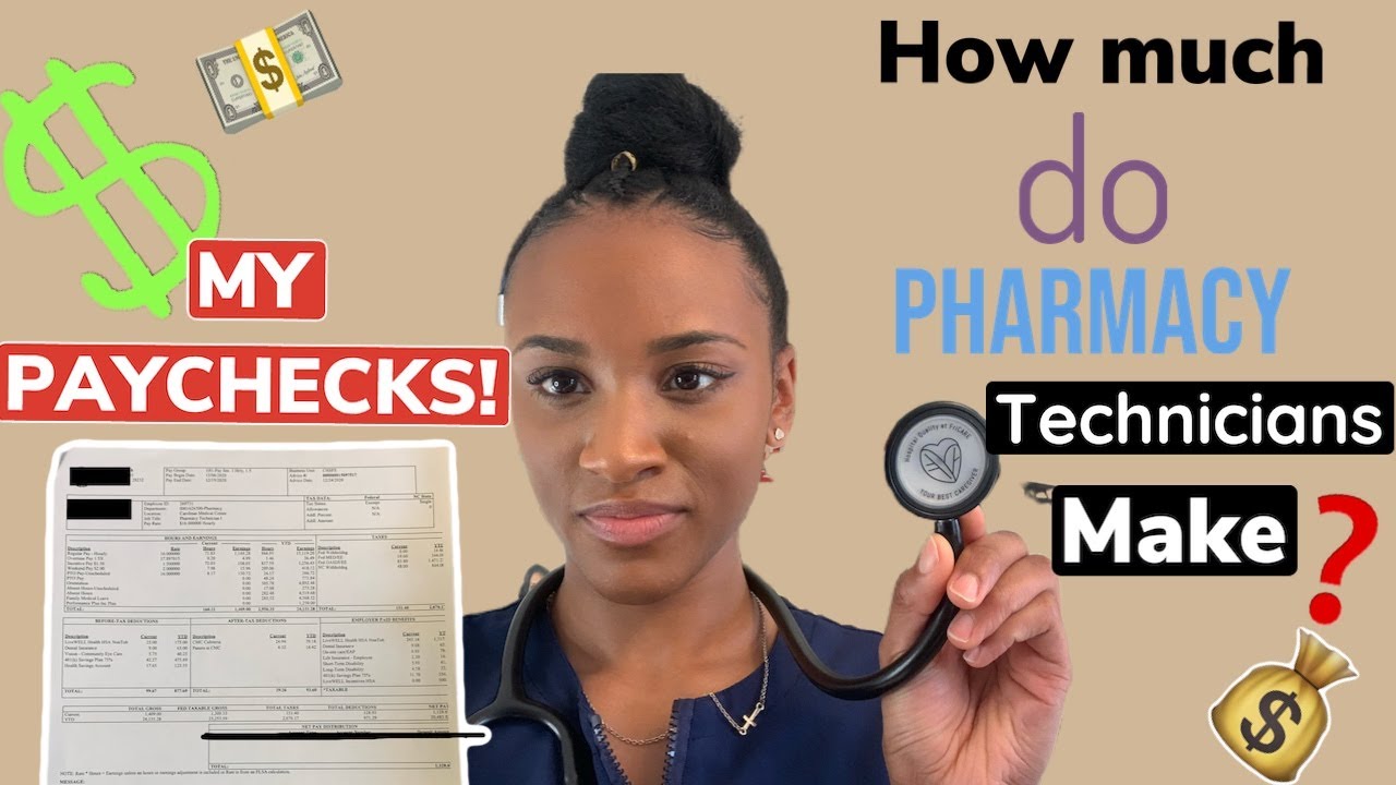 How much do PHARMACY TECHNICIANS get paid ?!?!? | HOW MUCH DO I GET PAID 💰