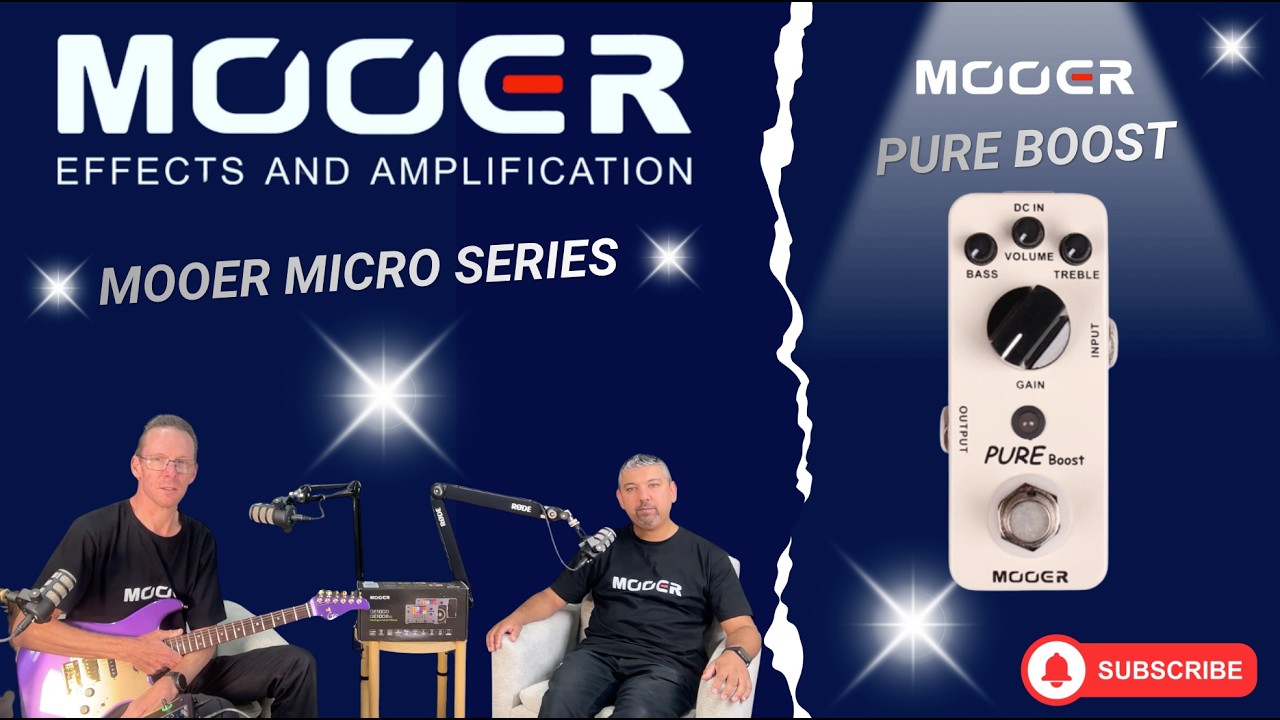 Mooer Pure Boost - A clean boost up to 20db.