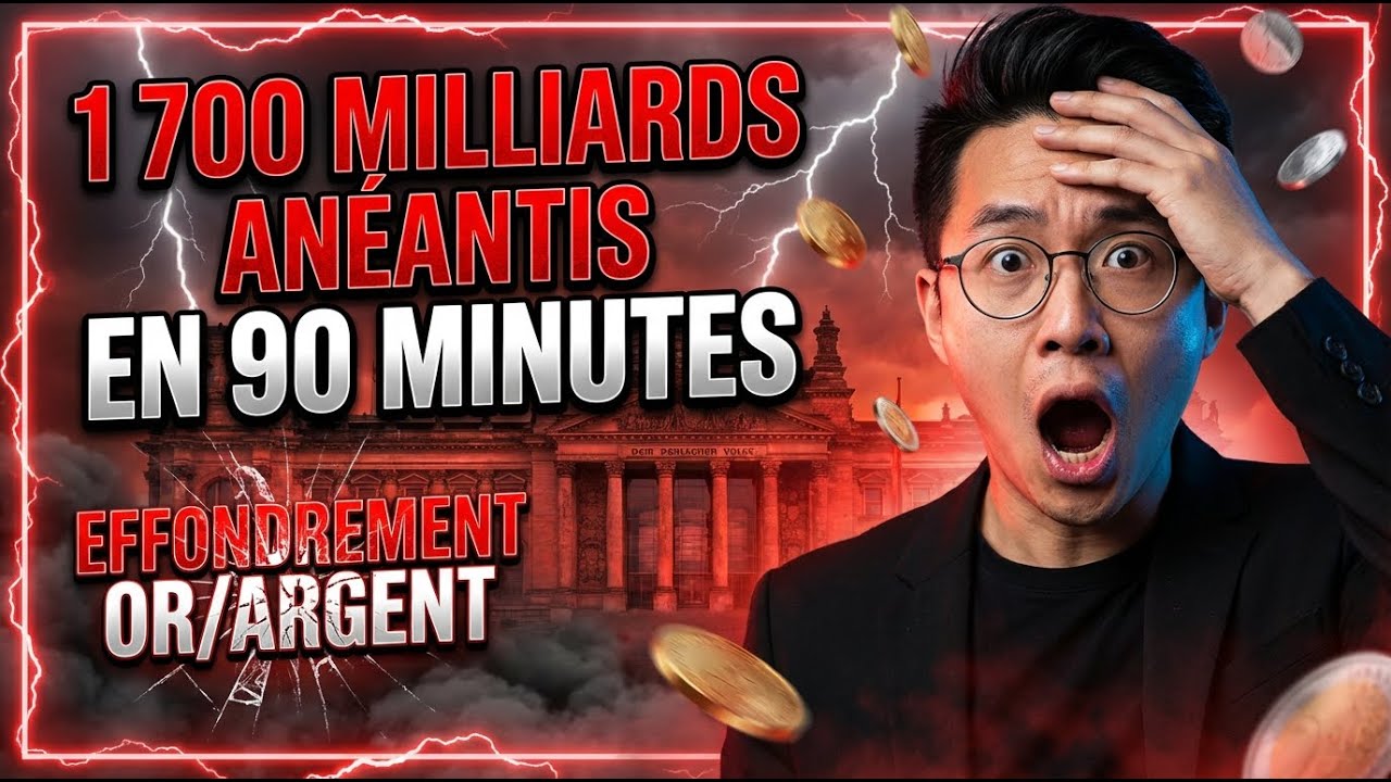 OR ET ARGENT S'EFFONDRENT: 1,7 Billion $ EFFACÉ en 90 Minutes (Voici Pourquoi)