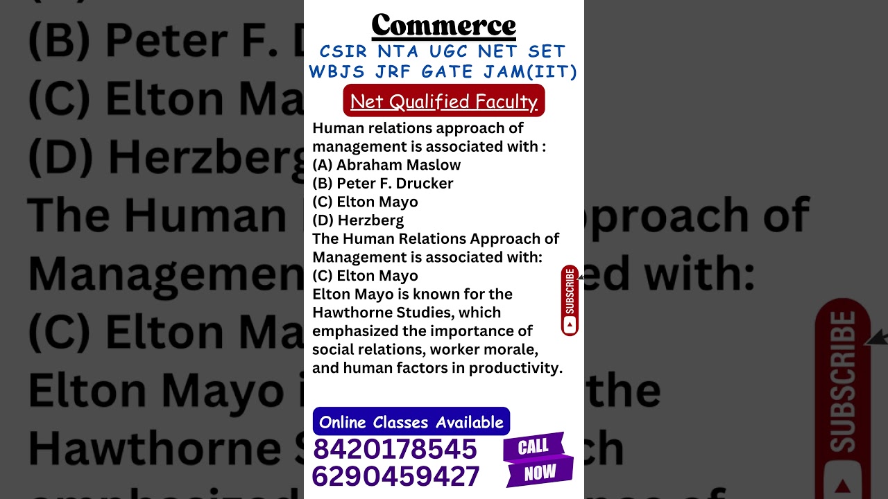 UGC NET Commerce I Net Qualified Faculty I Online Class Available 