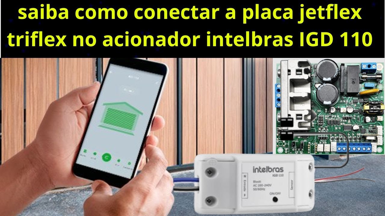 como instalar acionador intelbras IGD 110 no portao ppa triflex full range