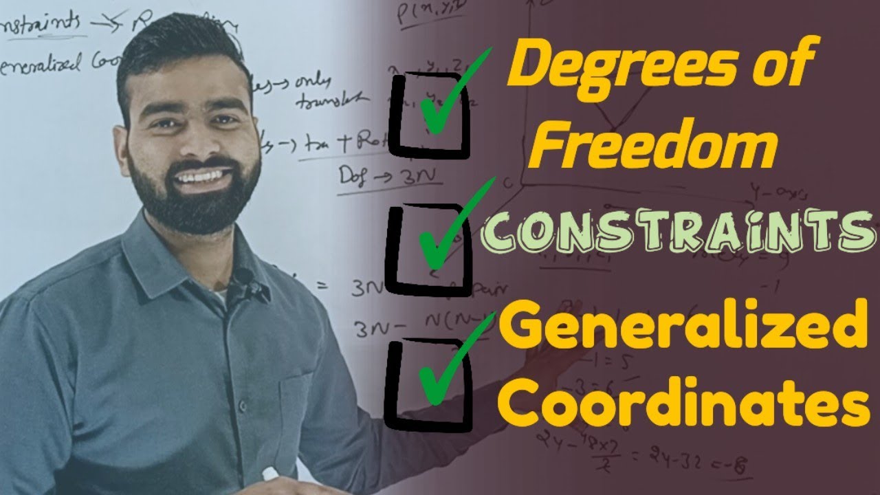 Degrees of Freedom || Constraints || Generalized Coordinates || Classical mechanics Lectures